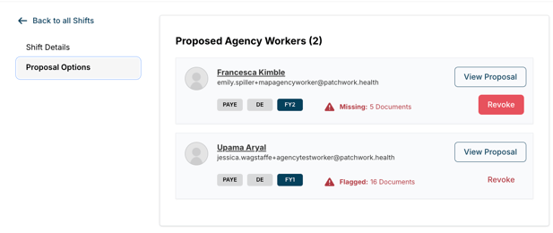 Agency manager - revoke proposal