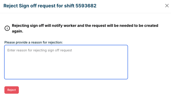 Reject sign-off request for amended timesheets - cropped