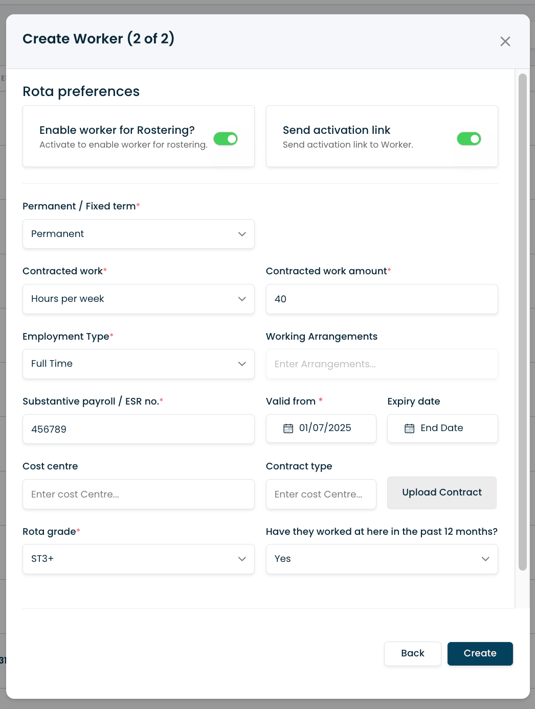 Create worker 2