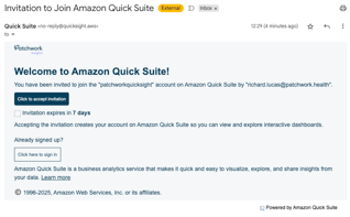 Patchwork Insights - welcome email