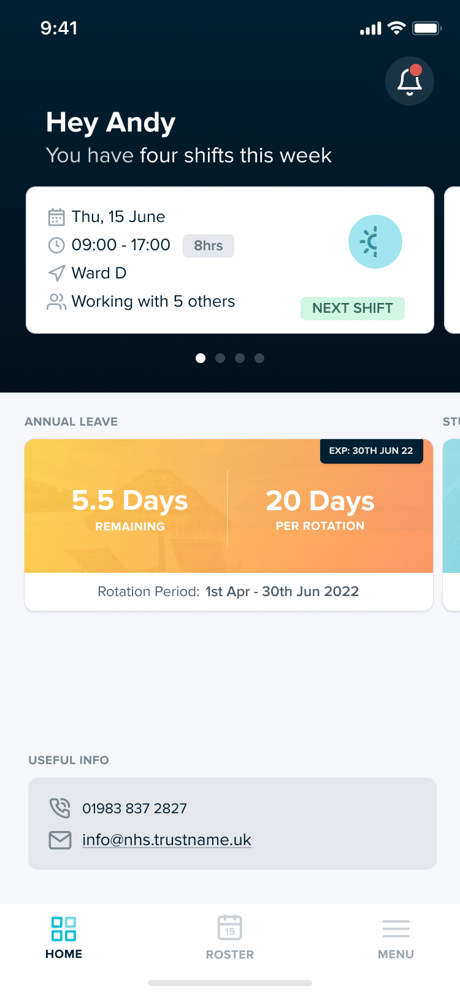 How do I view my upcoming shifts?